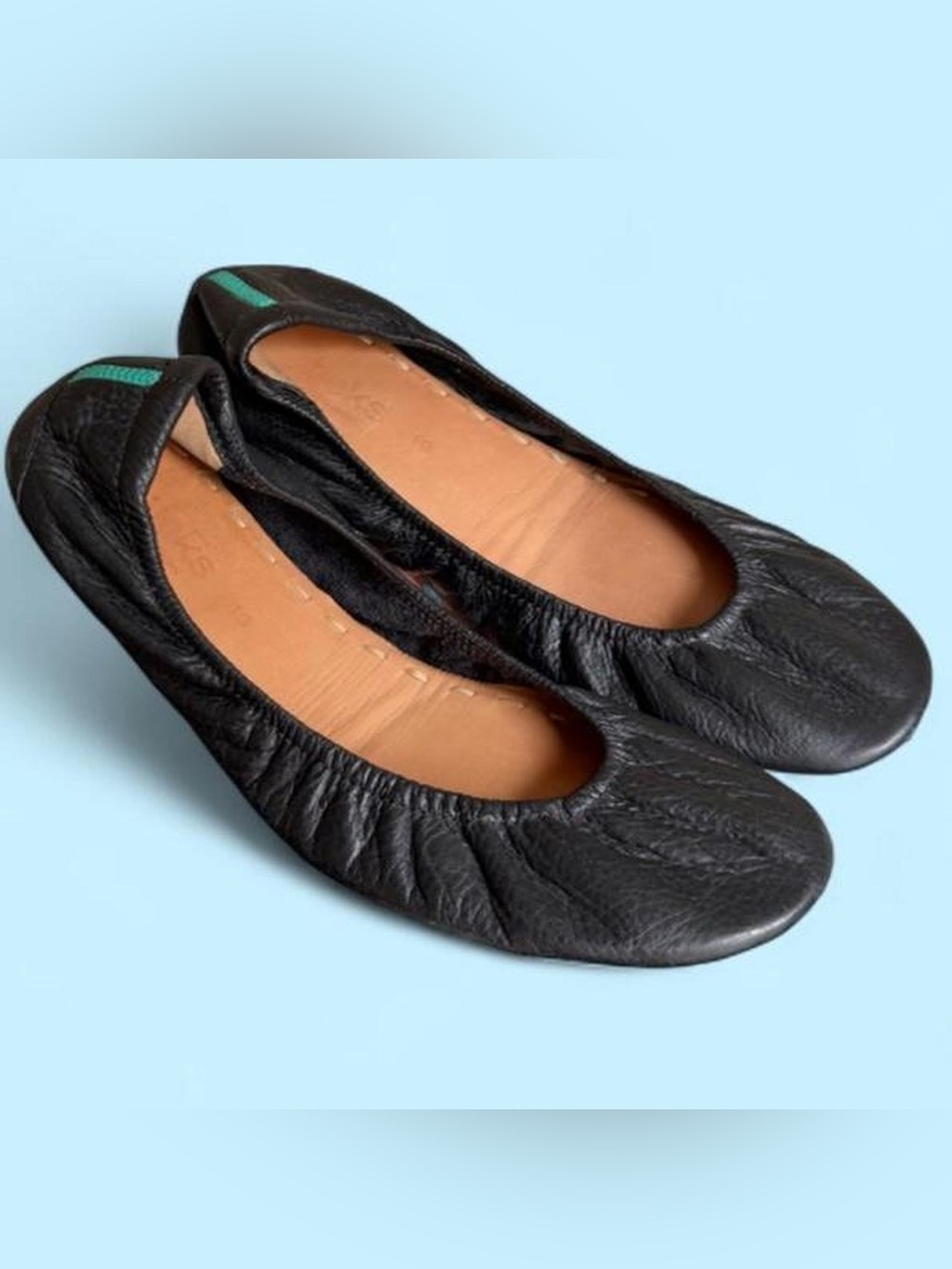 Tieks Black Flats